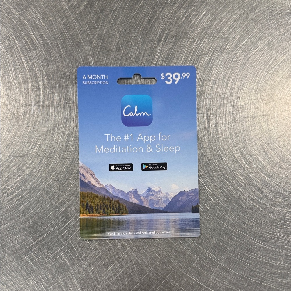 Calm 6-Month Subscription Card